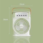 Portable USB Misting Air Cooler Fan – 5‑Spray Adjustable, 600 mL Tank & 7‑Color