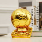 Golden Soccer Ball Trophy Replica – Player Award Model, Resin