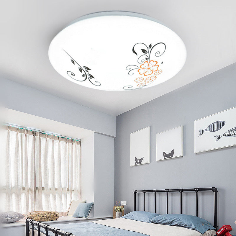 Modern Acrylic LED Ceiling Lamp – Flush‑Mount Light for Living Room & Balcony