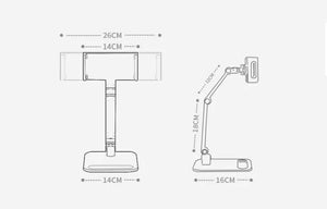 "16" Portable Display Stand Screen – Ultra-Slim, Full HD, Adjustable Stand