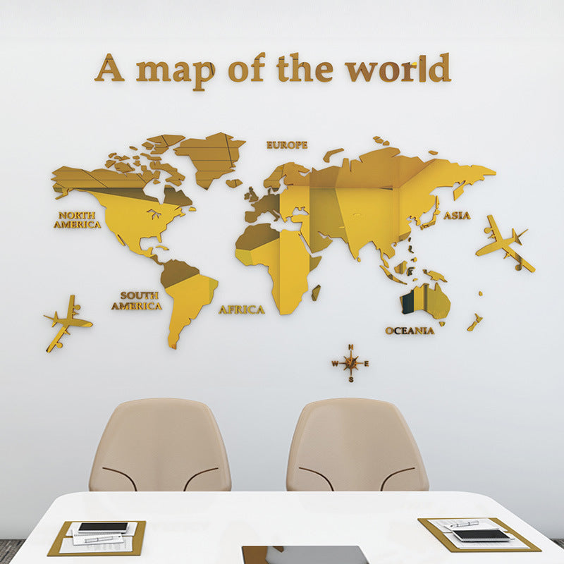 Premium 3D Acrylic Wall Sticker – Mirror-Like Removable