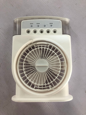 Portable USB Misting Air Cooler Fan – 5‑Spray Adjustable, 600 mL Tank & 7‑Color