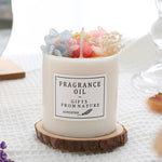Romantic Dried Flower Decor Candle – 330 g Soy Wax Jar