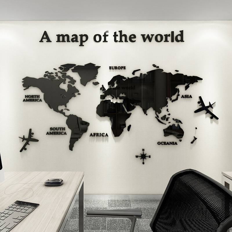 Premium 3D Acrylic Wall Sticker – Mirror-Like Removable