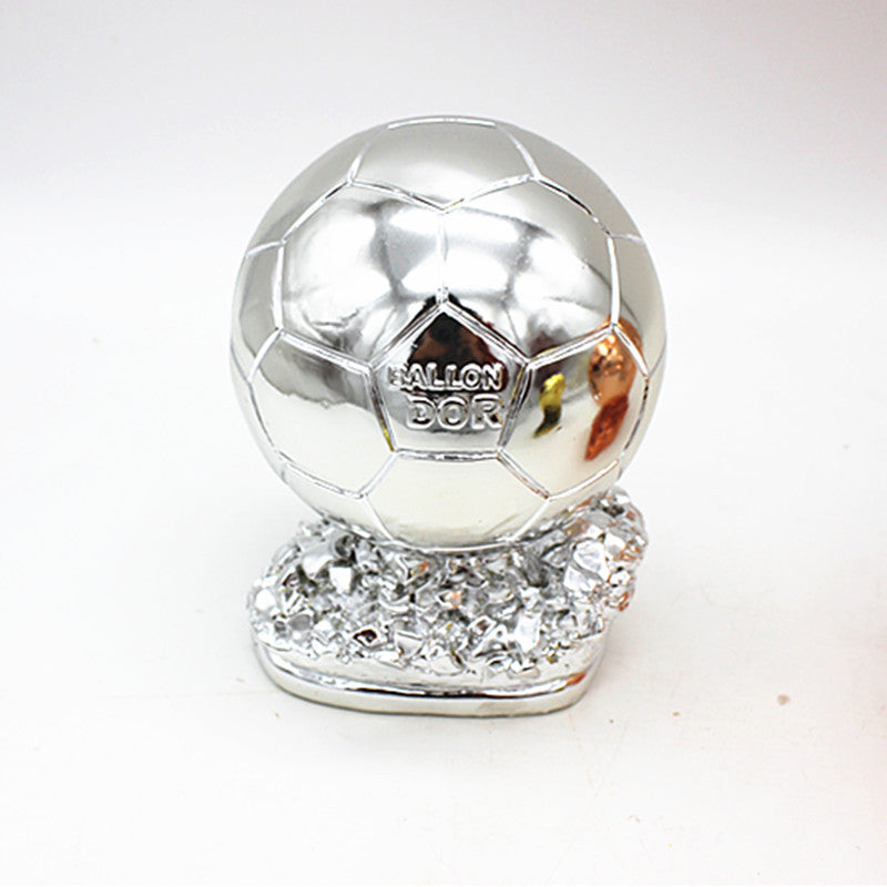 Golden Soccer Ball Trophy Replica – Player Award Model, Resin