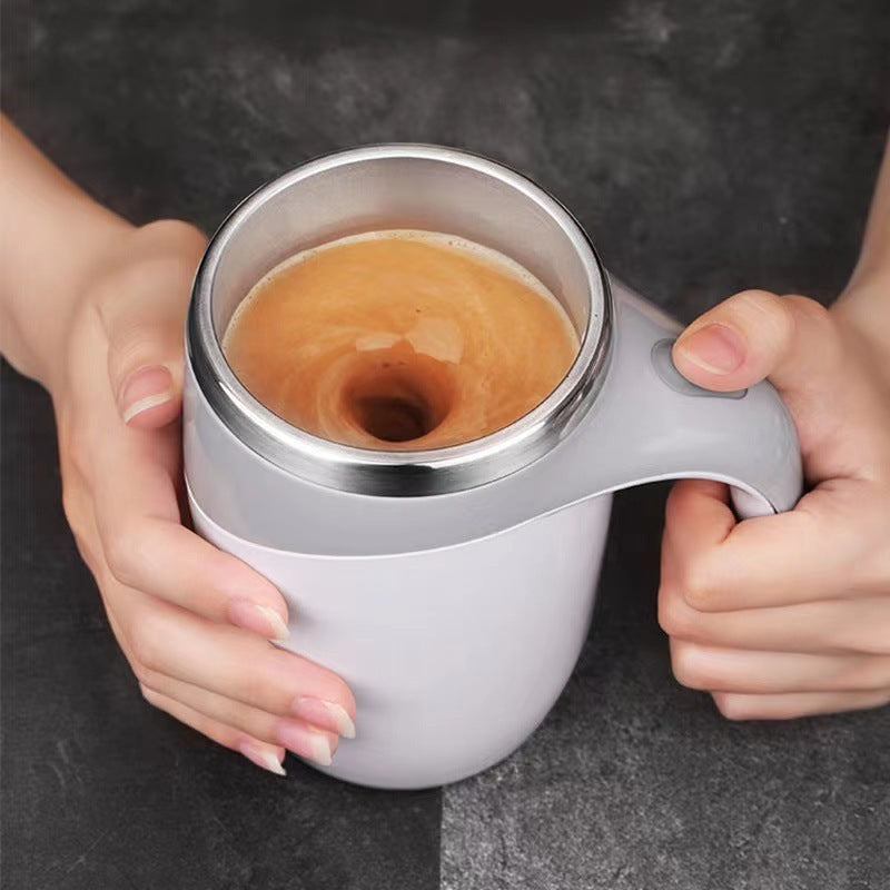Electric Self-Stirring Coffee Mug – Magnetic Rotating, USB Rechargeable, 380ml