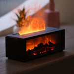 Fireplace Simulation Flame Aromatherapy Diffuser & Humidifier – 3D Flame Effect, 150 ml