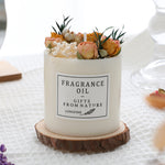 Romantic Dried Flower Decor Candle – 330 g Soy Wax Jar