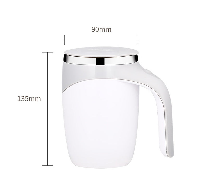 Electric Self-Stirring Coffee Mug – Magnetic Rotating, USB Rechargeable, 380ml