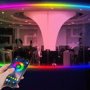 Smart Neon LED Rope Strip with App & Voice Control – 16.4 ft, Music Sync