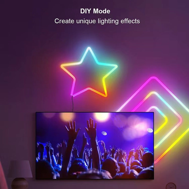 Smart Neon LED Rope Strip with App & Voice Control – 16.4 ft, Music Sync