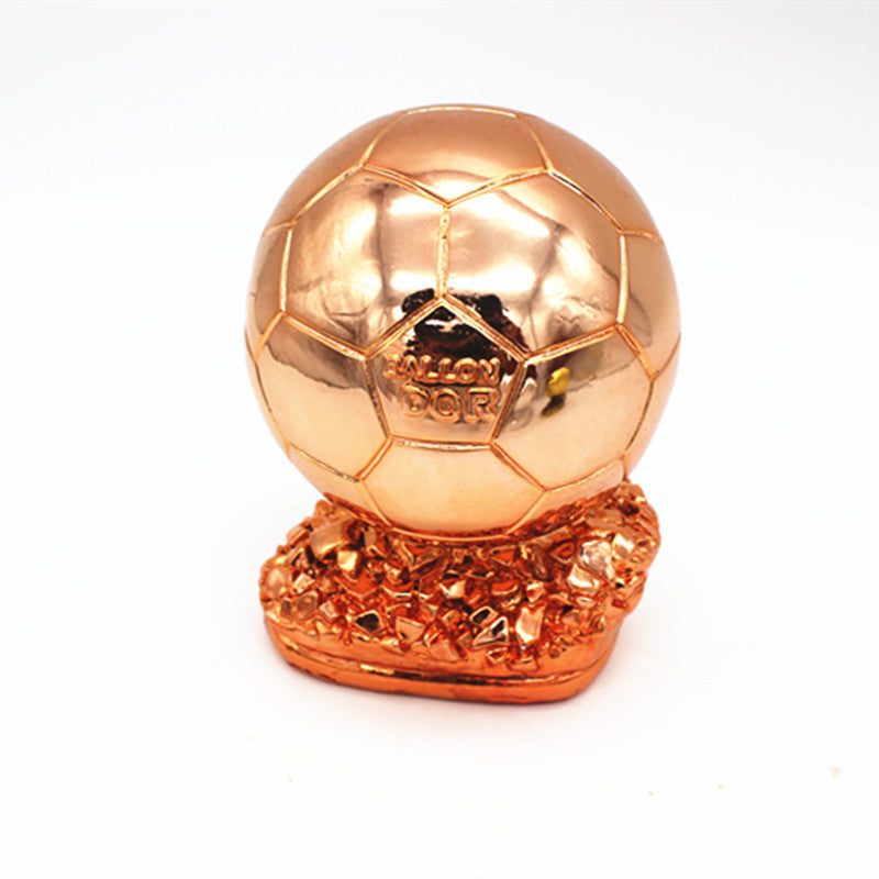 Golden Soccer Ball Trophy Replica – Player Award Model, Resin