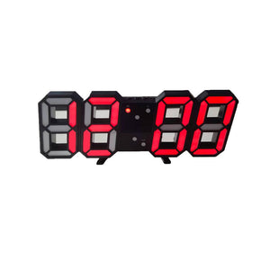 Large LED Digital Wall Clock – Time, Date, Temp Display, Alarm