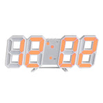 Large LED Digital Wall Clock – Time, Date, Temp Display, Alarm