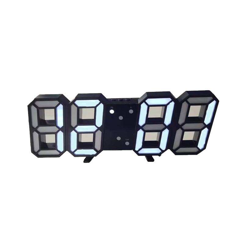 Large LED Digital Wall Clock – Time, Date, Temp Display, Alarm