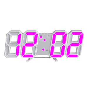 Large LED Digital Wall Clock – Time, Date, Temp Display, Alarm