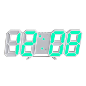 Large LED Digital Wall Clock – Time, Date, Temp Display, Alarm