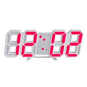Large LED Digital Wall Clock – Time, Date, Temp Display, Alarm