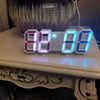 Large LED Digital Wall Clock – Time, Date, Temp Display, Alarm