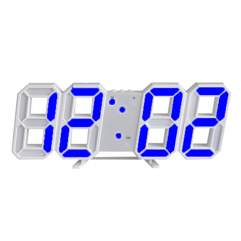 Large LED Digital Wall Clock – Time, Date, Temp Display, Alarm