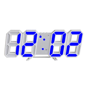 Large LED Digital Wall Clock – Time, Date, Temp Display, Alarm