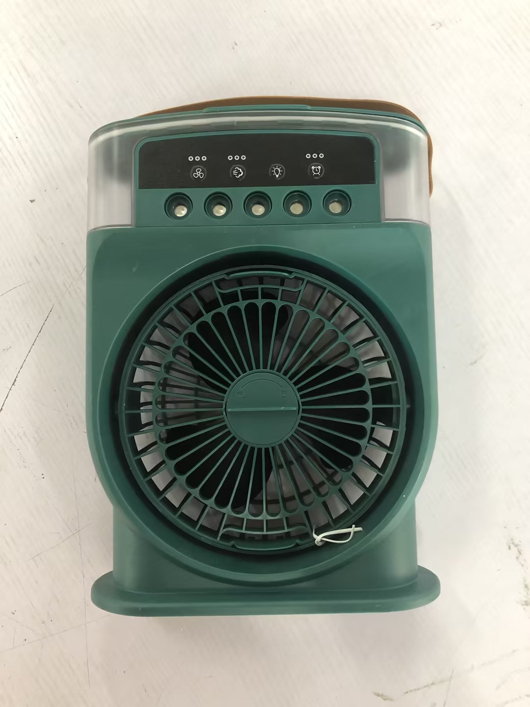 Portable USB Misting Air Cooler Fan – 5‑Spray Adjustable, 600 mL Tank & 7‑Color