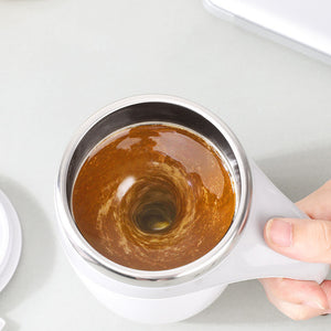 Electric Self-Stirring Coffee Mug – Magnetic Rotating, USB Rechargeable, 380ml