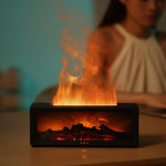 Fireplace Simulation Flame Aromatherapy Diffuser & Humidifier – 3D Flame Effect, 150 ml