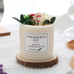 Romantic Dried Flower Decor Candle – 330 g Soy Wax Jar