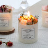 Romantic Dried Flower Decor Candle – 330 g Soy Wax Jar