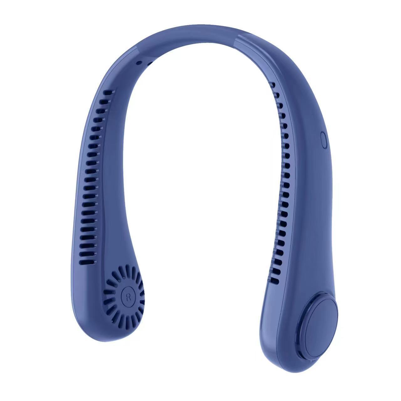 Rechargeable Bladeless Hanging Neck Fan – Hands‑Free Mini USB Fan for Outdoor